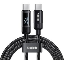 Mey İthalat Mcdodo CA-5780 60W Typec Typec Dijital Göstergeli Kablo 1.2m - Siyah