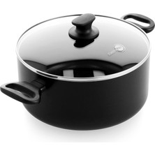 Mey İthalat Greenpan Cambridge CW002320 – 002 Tencere Kapağı/cam/alüminyum Siyah 24 cm