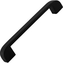 Mey İthalat Zehra Kulp 128 mm Siyah Metal Mutfak Mobilya Çekmece Mutfak Dolap Dolabı Kulpları Kapak Kulbu 12.8 cm