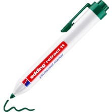 Mey İthalat Edding Retract 11 Permanent Markör - Yeşil - 1 Kalem - Yuvarluk Uç 1.5-3 mm