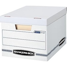 Mey İthalat Bankers Box Stor/dosya Saklama Kutusu Lift Off Kapak, Letter/legal, 30,5 x 25,4 x 38,1 cm 12-Pack