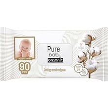 Mey İthalat Pure Baby Organik Pamuklu Islak Havlu 1×90 (90 Yaprak)