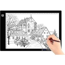 Mey İthalat A4 Ultra-Thin Portable LED Light Box Tracer USB Power Cable Dimmable Brightness LED Artcraft Tracing