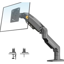 Mey İthalat North Bayou Nb F80 17-32" Lcd/led Monitor Mount Ergonomic Gas Spring Desk Mount 2-9 kg