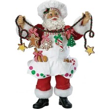 Mey İthalat Kurt Adler Fabriche Noel Şefi Noel Baba Heykelcik, 30,5 cm
