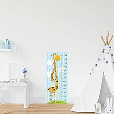 Mey İthalat Çocuk Odası Bebek Odası Boy Ölçer Boy Cetveli Sticker Uzun Zürafa