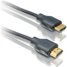 Mey İthalat Philips SWV5401H/10 4K Destekli Ethernet HDMI Kablo, Siyah