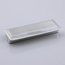 Mey İthalat Elit Gümüş Plastik Kulp 64 mm Mutfak Mobilya Çekmece Mutfak Dolap Dolabı Kulpları Kapak Kulbu 6.4 cm