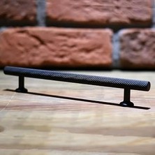 Mey İthalat 10 Adet Doruk Kulp Mobilya Mutfak Dolabı Çekmece Dolap Kulpları Kapak Kulpu Kulbu Siyah 160 mm Metal