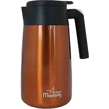 Mey İthalat Any Morning 1.2 L Paslanmaz Çelik Termos, Sızdırmaz Kapaklı Geniş Ağızlı Bakır Renkli SI232250
