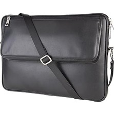 Mey İthalat 2k S.deri Laptop Çantası,tablet Çantası,13.3'' Inç,vegan,omuz ve Valiz Askılı,aksesuar ve Evrak Cepli,24 * 34 * 2 Cm.,siyah