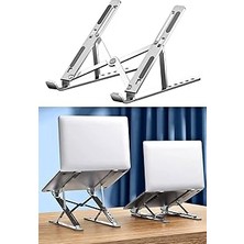 Mey İthalat Metal Tablet Tutucu, Dizüstü Bilgisayar Standı, Masa Üstü Bilgisayar Standı, Ayarlanabilir Alüminyum Katlanabilir, Taşınabilir, MacBook Air Pro, Ipad, Lenovo Uyumlu, 10-15,6” Uyumludur