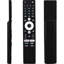 Mey İthalat Strong Fobem Profilo Onvo Nordmende Google Tv Netflix Youtube Prime Disney+ Tuşlu LCD Tv Kumandası ile Uyumlu Google Smart Tv Kumandası Mikrofonlu Ses Komutlu