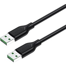 Mey İthalat Veggieg Usb-A Male To Male Uzatma USB 2.0 Kablo 1.5 Metre