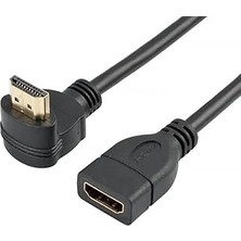 Mey İthalat Primex PX-4667 HDMI Dişi Erkek Uzatma, 1 Metre 90 Derece HDMI Uzatma Kablosu HDMI Uzatma, L Tip HDMI Uzatma, 1 Metre HDMI Uzatma