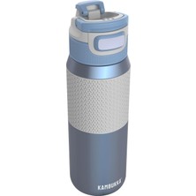 Mey İthalat Kambukka Elton Insulated Içecek Şişesi – 750 ml – Gök Mavisi – 3'ü 1 Arada Kapak – Snapclean® Teknolojisi