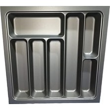 Mey İthalat 36X36 Çekmece Içi Antrasit Kaşıklık Maket Bıçağı Hediyeli (33X32,5 Cm'e Kadar Kesilebilir)