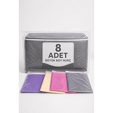Mey İthalat 8 Adet Hurç Yorgan Hurcu 100X50X40 cm Büyük Mega Boy