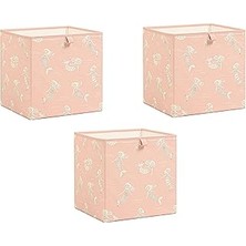 Mey İthalat Ocean Home Textile 3'lü Çocuk Odası Deniz Kızı Kutu Set 33 x 30 x 33 cm