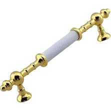 Mey İthalat Ladin Metal Gold Kulp 128 mm - 12.8 cm Mobilya Çekmece Mutfak Dolabı Dolap Altın Kulpu Kulpları