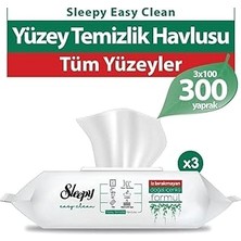Mey İthalat Sleepy Easy Clean Beyaz Sabun Yüzey Temizlik Havlusu 300' Lü
