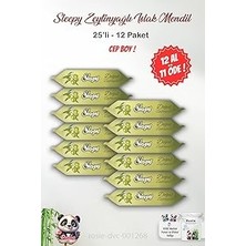 Mey İthalat 12 Al 11 Öde Sleepy Doğal Zeytinyağlı Islak Mendil 25'li ve Rosıe