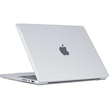 Mey İthalat Apple Macbook Pro 14INÇ M1/m2 A2442 A2779 ile Uyumlu Kılıf Kristal Ön Arka Şeffaf Kapak Renksiz
