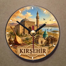 Bsb Kırşehir Temalı Magnet Saat Buzdolabı Saati Duvar Saati 10,5cm MS1135