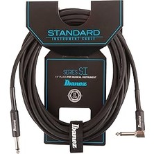 Mey İthalat Ibanez Sı Serisi (Standart) Enstrüman Kablosu - Düz ve Açılı Fiş - Jak - Jak, Siyah - 6,10 M / 20 Ft (SI20L)