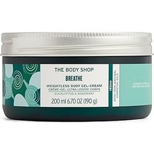Mey İthalat The Body Shop Ağırlıksız Vücut Jel Kremi Nefes Alın - Okaliptüs ve Biberiye - Vücut Nemlendirici - Besleyici ve Nemlendirici - Vegan - 7.5 Oz