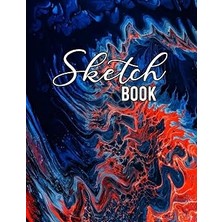 Mey İthalat Sketch Book: Large Notebook For Drawing, Sketching, Painting, Writing Or Doodling, 110 Pages, 8.5"X11",ABSTRACT Colors Cover (Vol.5)