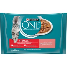 1001 Kısırlaştırılmış Kediler Için Yaş Kedi Maması 85 Gram, 4 Adet