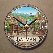 Bsb Batman Temalı Magnet Saat Buzdolabı Saati Duvar Saati 10,5cm MS1111