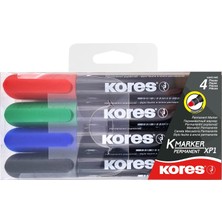 Mey İthalat Kores Xp1 4 Adet Marker Kalıcı Yuvarlak Uçlu Çeşitli Renklerde