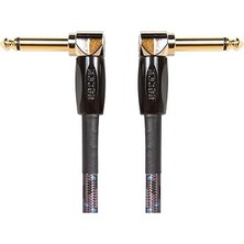 Mey İthalat Boss 6 Inç (15CM) Gösterge Kablosu, Açılı/açılı 1/4 "jack, 3'lü Paket (Bıc-Pc-3)
