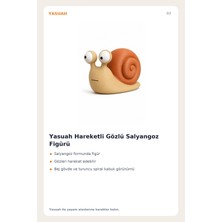 Yasuah Hareketli Gözlü Salyangoz Figürü