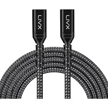 Mey İthalat Livx Special 100W Type C To Type C 2 Metre Örgülü Hızlı Şarj Kablosu Yct-02