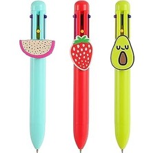 Mey İthalat Miniso Meyve Serisi 6 Renkli Çoklu Kalem