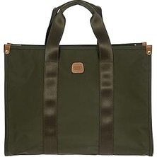 Mey İthalat Brıc's X-Collection Opera Bag Olive Dizüstü Bilgisayar Bölmeli Omuz Çantası, Koyu Yeşil