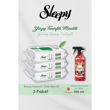 Mey İthalat Sleepy 300 Adet Easy Clean Havlu, Amber Oda Kokusu Hediyeli