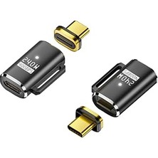 Mey İthalat Livx 240W Pd3.1 Manyetik Usb-C Adaptör | 40GBPS Usb4.0 Veri Aktarımı | Tam Fonksiyonlu ve Çok Yönlü Otget