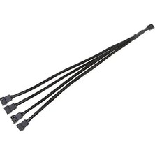 Mey İthalat 4 Pin Fan Çoklayıcı Y Pwm Çoklayıcı Splitter Kablosu 4 Port