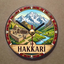 Bsb Hakkari Magnet Saat Buzdolabı Saati Duvar Saati 10,5cm MS1128