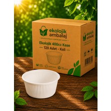 Ekolojik Ambalaj Doğa Dostu 400CC Ekolojik Kase 120 Adet - Koli