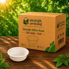 Ekolojik Ambalaj Doğa Dostu 200CC Ekolojik Kase 330 Adet - Koli