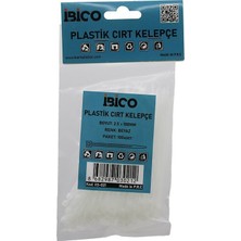 ALK 100PCS Beyaz 2.5X100MM Plastik Cırt Kelepçe