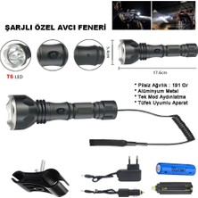ALK Orjinal 600 Lümen Tx6 Şarjlı Özel Avcı Feneri WT-253