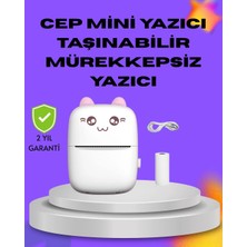 ALK Kablosuz Mini Cep Yazıcısı Bluetooth Destekli 1200MAH Bataryalı