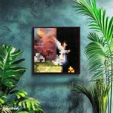 Tablofest Kare Kanvas Tablo The Void Piksel Minecraft Tablosu Ev Ofis Salon Duvar Dekoru