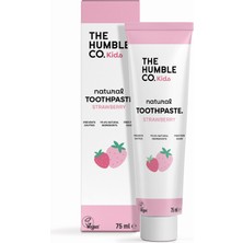 1001 Kids Strawberry 75 ml Çocuklar Için Çilek Aromalı Doğal Diş Macunu 75 Ml, Tatlı Çilek Aromal